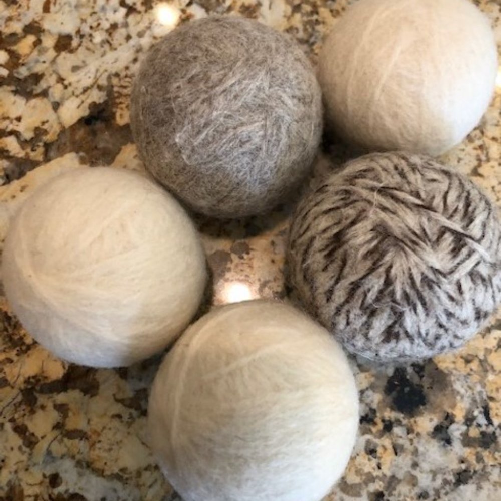 Five Round Dryer Balls